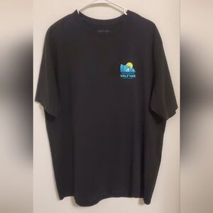 Patagonia Black Short-Sleeve Tee with Blue & Yellow Logo North Shore Size XL